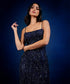 Blue Sequin Maxi Dress